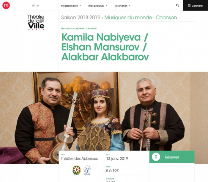 A stunning Azerbaijani mugham trio to perform in Paris