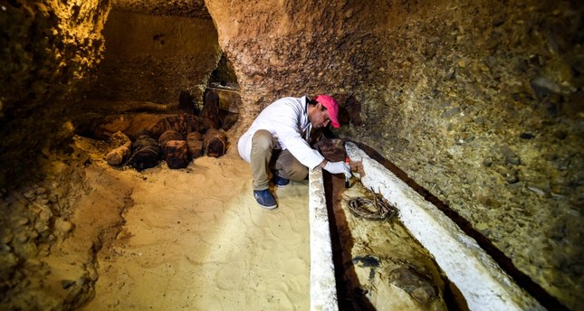 Egypt discovers 40 mummies in ancient chambers in Minya