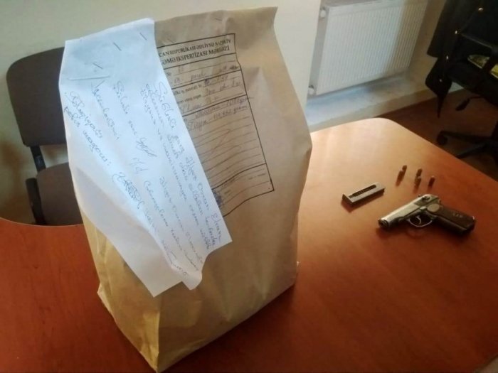 Keçmiş məhkumdan silah və narkotik götürülüb -  FOTO 
