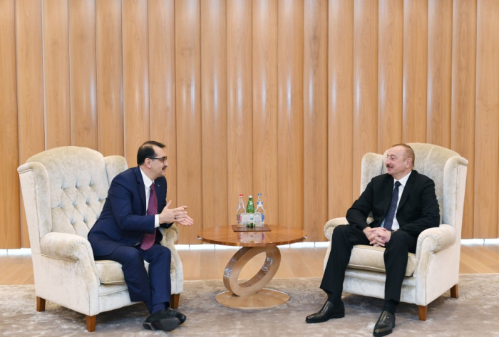  Presidente Ilham Aliyev se encuentra con el ministro turco- FOTOS  