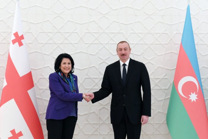 Official welcome ceremony was held for Georgian President Salome Zurabishvili- PHOTOS