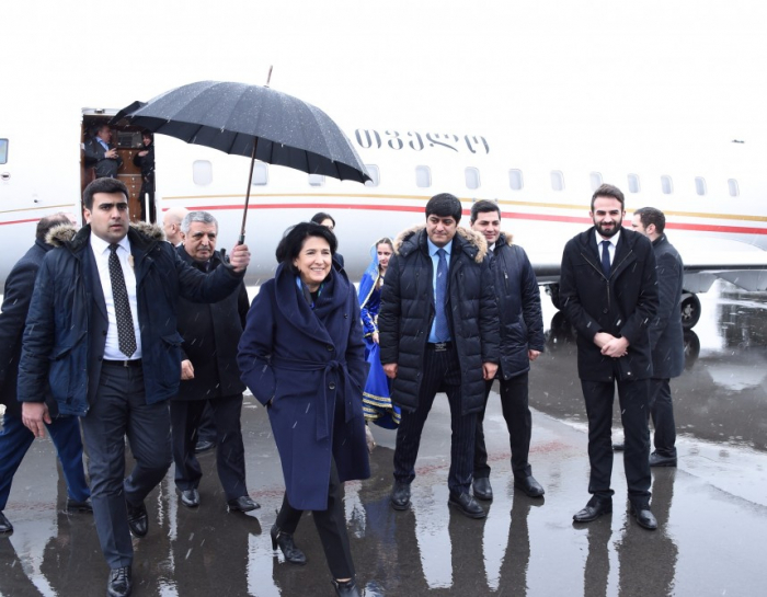  Gürcüstan prezidenti Qaxa gedib -  FOTO  