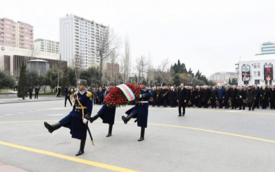  الرئيس الهام علييف والسيدة الأولى يحضران مسيرة خوجالي - تم تحديث