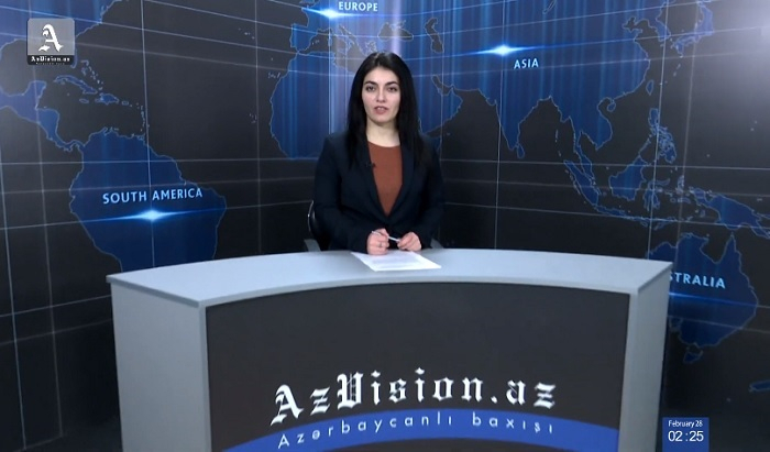     AzVision News:   İngiliscə günün əsas xəbərləri   (28 fevral)   -   VİDEO    