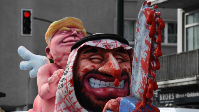 Carnaval en Alemania se burla de Donald Trump y Muhamad Bin Salman