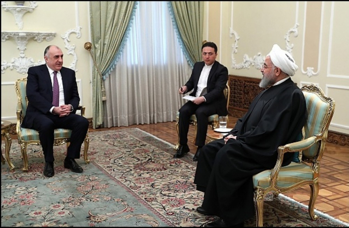   Elmar Mammadyarov, en la reunión con el presidente iraní –   el mensaje de Karabaj de Rohaní    