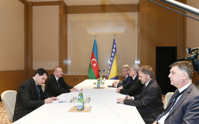   Le président Ilham Aliyev rencontre Sefik Dzaferovic  