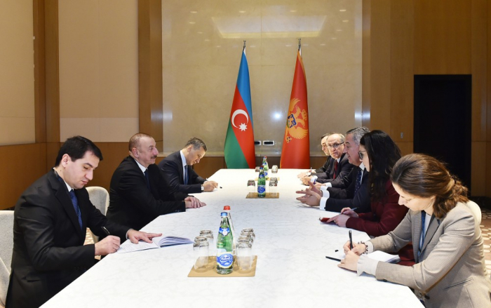   Entretien du président Ilham Aliyev avec son homologue monténégrin Milo Djukanovic  