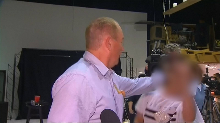 Australian senator egged after 