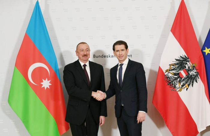  Ilham Aliyev a rencontré le chancelier fédéral d’Autriche -  PHOTOS  
