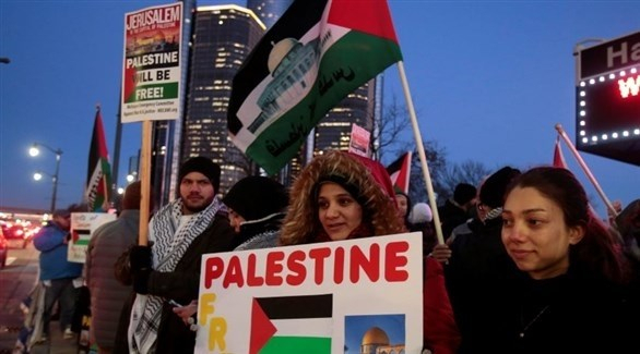 نيويورك: مظاهرة ضد تصريحات مسئول محلي عن "عدم وجود فلسطين"
