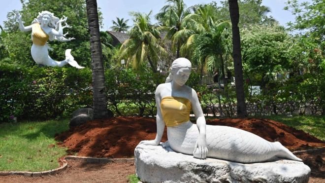  Indonesia theme park censors mermaid statues