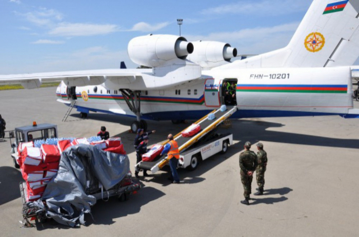   Azerbaijan sends humanitarian aid to Iran     