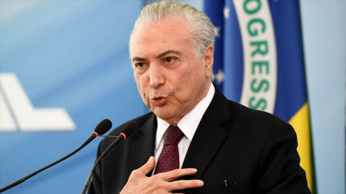 Michel Temer rechaza las denuncias de corrupción en su contra