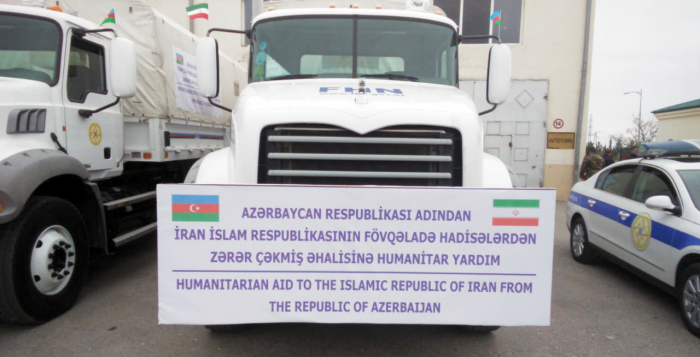 Se entrega ayuda humanitaria a Irán enviada por Azerbaiyán