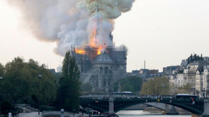   Incendio en la catedral de Notre Dame de París  