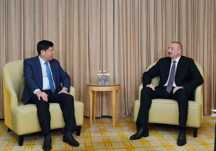  Ilham Aliyev hielt eine Reihe von Treffen in Peking ab -  FOTOS  