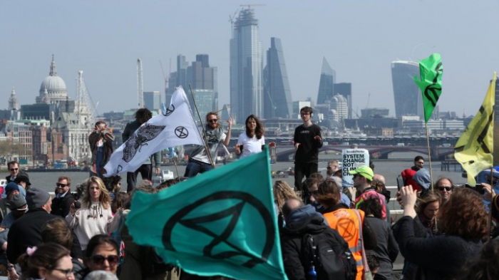   Proteste in London für mehr Klimaschutz  