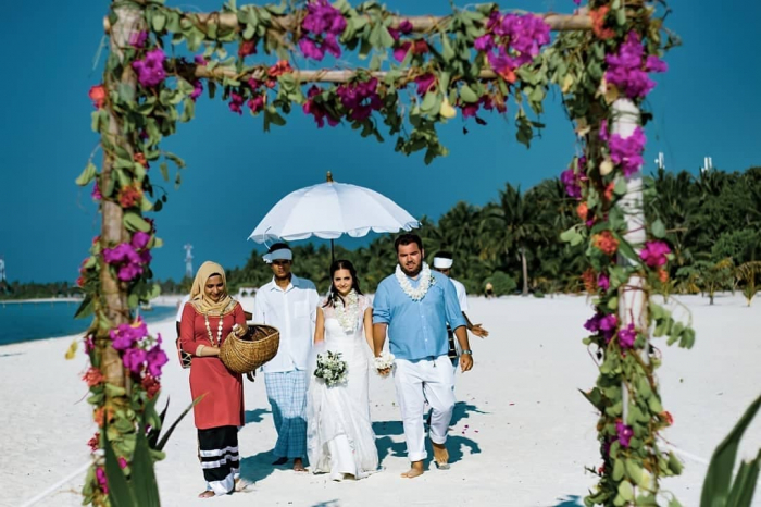 Maldiv adalarında evlənən azərbaycanlı cütlük -  VİDEO+FOTOLAR  