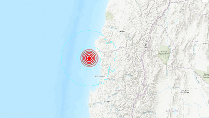   Se registra un sismo de magnitud 5,8 al noroeste de Chile  