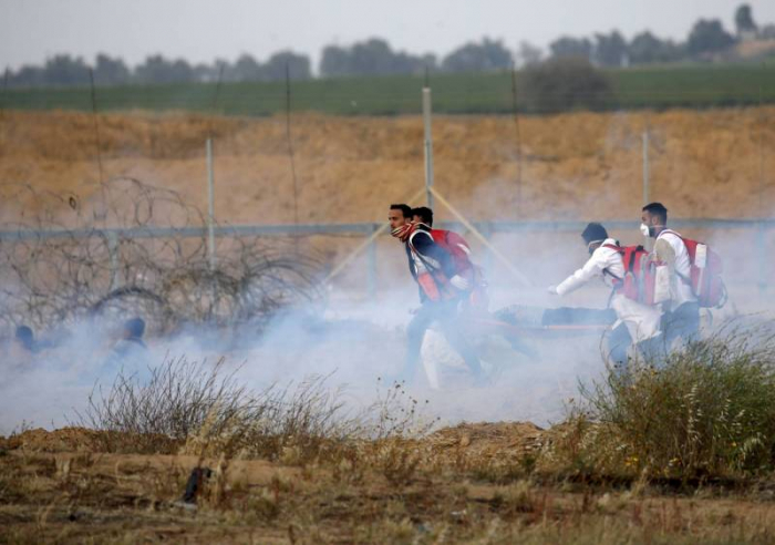 Gaza:  60 Palestiniens blessés  lors de heurts à la frontière avec Israël