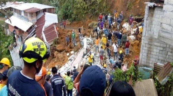 19 قتيلاً و14 مفقوداً بانهيار أرضي في كولومبيا