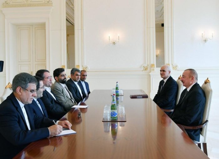   Azerbaijani president receives delegation led by Iranian minister  
