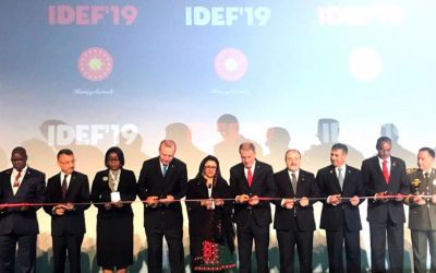  وزير الدفاع هو في حفل افتتاح لمعرض الصناعة الدفاعية الدولية( "IDEF-2019")