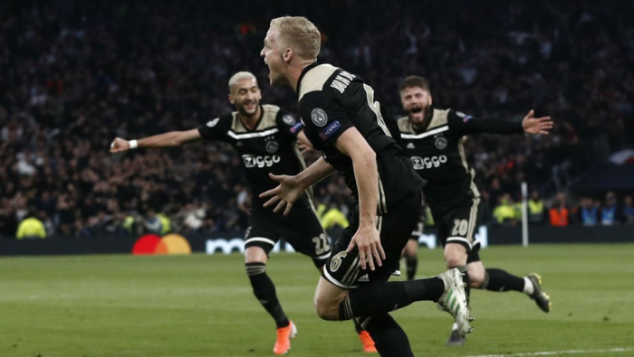 Ajax beat Tottenham 1-0 in first leg of Champions League semifinal