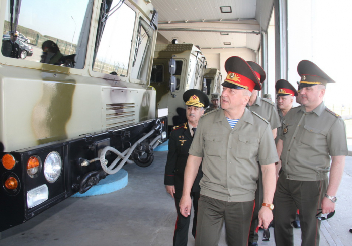  Delegación de las Fuerzas Armadas de Bielorrusia visita unidad militar en Azerbaiyán-  Fotos  