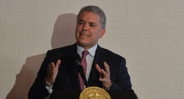   Duque señala a Maduro de ser "promotor" y "financiador" de la guerrilla colombiana ELN  