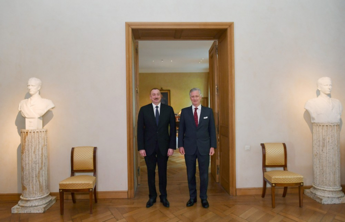  Le président Ilham Aliyev se rend en Belgique et rencontre le roi Phillippe -  PHOTO  