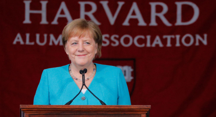 Globalismus-Heldin Merkel für „Rede gegen Trump“ in USA gefeiert