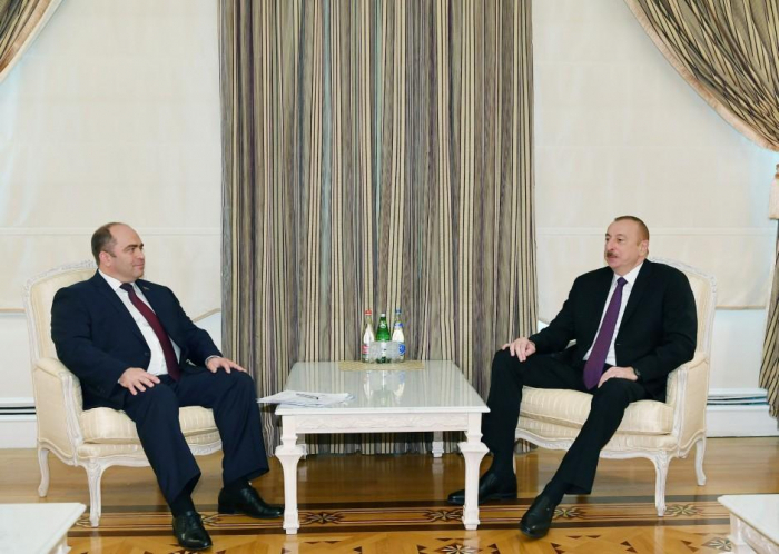  الرئيس الهام علييف يستقبل ايغور لياشينكو 