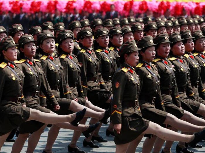 Thousands of North Korean women 