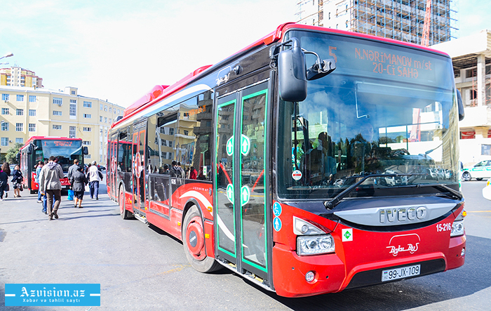 Bəzi avtobusların hərəkət istiqaməti dəyişdirildi