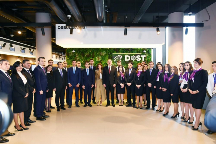   Presidente Ilham Aliyev asiste a la inauguración del edificio administrativo de la Agencia DOST  