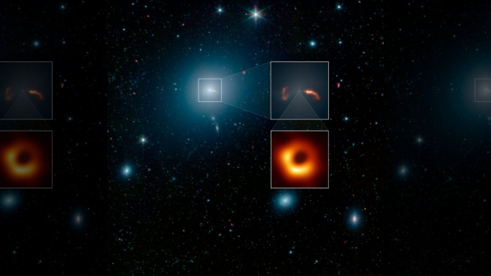 Black hole spits out high-energy jets at near light-speed