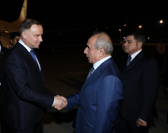   Presidente polaco Andrzej Duda arriba a Azerbaiyán en visita oficial  