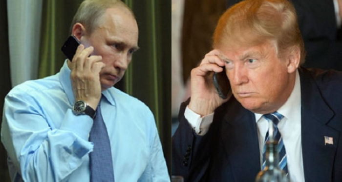 Putinlə Tramp saat yarım telefonla danışıb