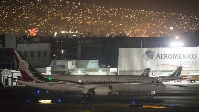 Mexico says sale of presidential plane will curb illegal migration