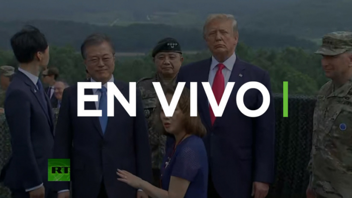     EN VIVO  : Trump llega a la frontera entre las dos Coreas para encontrarse con Kim Jong-un  