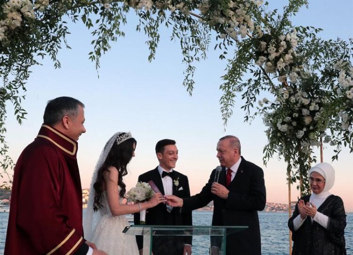 Ərdoğan Məsut Özilin nikah şahidi oldu -  FOTOLAR 