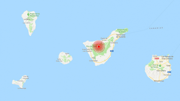   España:   Registran en Tenerife más de 500 pequeños sismos en menos de dos horas