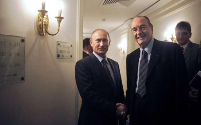 Vladimir Poutine cite Jacques Chirac comme leader qu