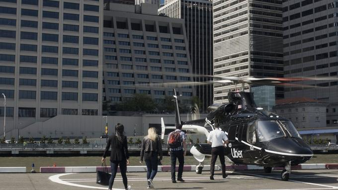 Uber annonce ses premières courses en hélicoptère à New York
