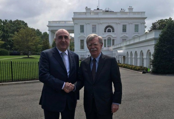  Elmar Mammadyarov meets with John Bolton 