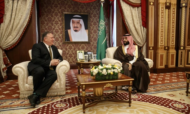 Mike Pompeo arrives in Saudi Arabia for talks about anti-Iran alliance