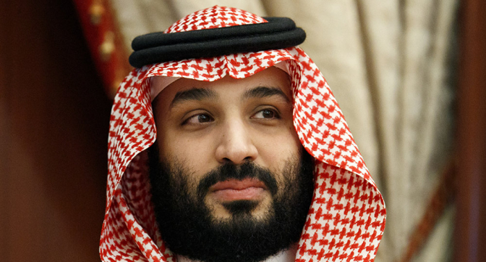 محمد بن سلمان في قصر الإمبراطور الياباني