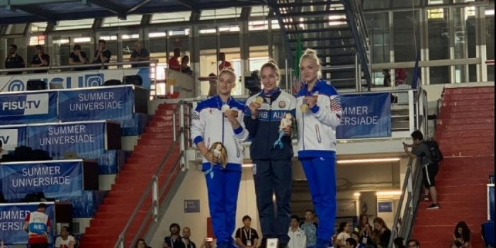   La gymnaste azerbaïdjanaise est championne de la 30e Universiade d